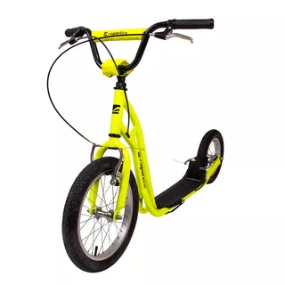 Hulajnoga inSPORTline Milester 16/12" z pompowanymi kołami - Limetka
