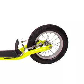 Hulajnoga inSPORTline Milester 16/12" z pompowanymi kołami - Limetka