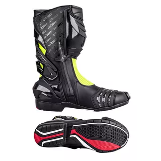 Buty motocyklowe W-TEC Beastor - Czarno-zielony