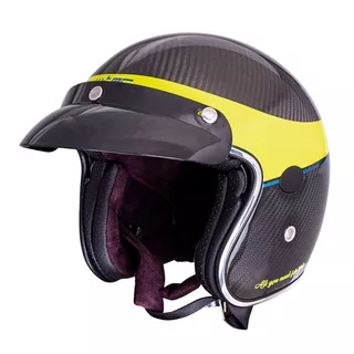Kask motocyklowy W-TEC Vacabro - Błyszczący Carbon
