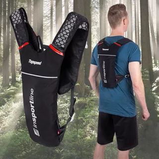 Ultralekki plecak do biegania inSPORTline Topspeed - Czarny