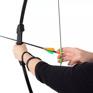 Zestaw łuczniczy: łuk, strzały, tarcza inSPORTline Hizza 15 lbs - Czarny