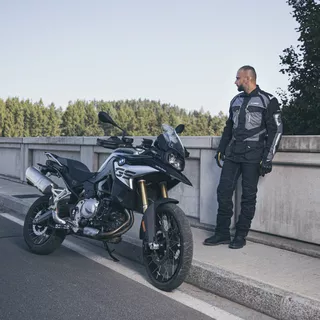Męskie jeansowe spodnie motocyklowe W-TEC Pawted z membraną wodoodporną - Ciemny niebieski
