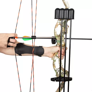 Zestaw łuczniczy: łuk, strzały, akcesoria inSPORTline Monyta 20 lbs - Moro