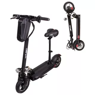 Składana hulajnoga elektryczna W-TEC Tenmark III 10" z siodełkiem i torbą - Czarny