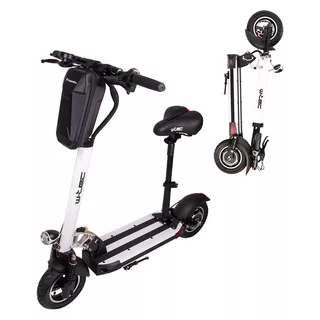 Składana hulajnoga elektryczna W-TEC Tenmark III 10" z siodełkiem i torbą - Biały
