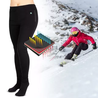 Ogrzewane spodnie damskie W-TEC Insupants Lady - Czarny