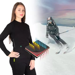 Podgrzewana koszulka damska longsleeve W-TEC Insulong Lady - Czarny