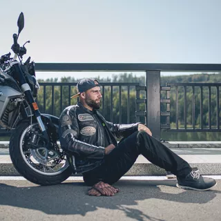 Skórzane rękawice motocyklowe W-TEC Dahmer - Jasno-brązowy