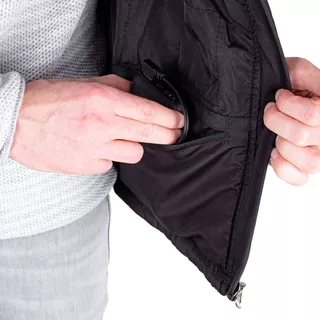 Ogrzewana kamizelka bezrękawnik męski inSPORTline WARMhim - Czarny