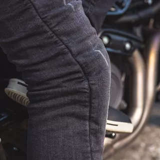 Męskie jeansy motocyklowe W-TEC Komaford - Ciemny szary
