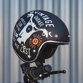 Kask motocyklowy otwarty W-TEC Café Racer - Wielka gwiazda
