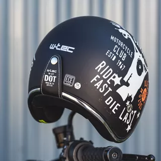 Kask motocyklowy otwarty W-TEC Café Racer - Wielka gwiazda