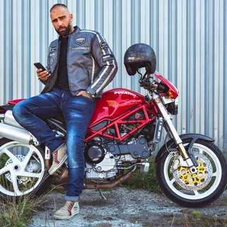 Męska kurtka motocyklowa W-TEC Patriot - Szary