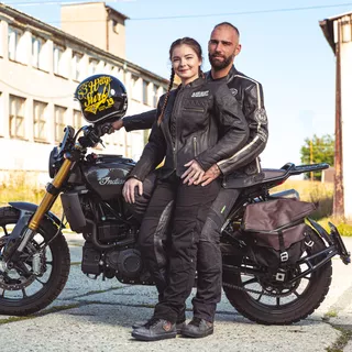 Damska skórzana kurtka motocyklowa W-TEC Black Heart Raptura - Czarny