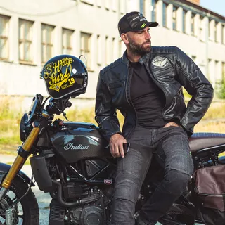 Kask motocyklowy otwarty W-TEC Café Racer - Wielka gwiazda