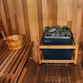 Fińska sauna beczkowa ogrodowa inSPORTline Viduor 400 - drewno cedrowe