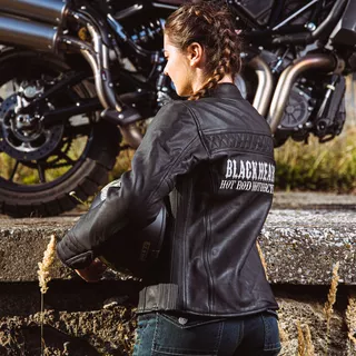 Damska skórzana kurtka motocyklowa W-TEC Black Heart Raptura - Czarny