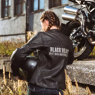 Damska skórzana kurtka motocyklowa W-TEC Black Heart Raptura - Czarny