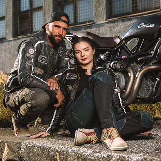 Męskie spodnie motocyklowe W-TEC Shoota - Oliwkowa zieleń