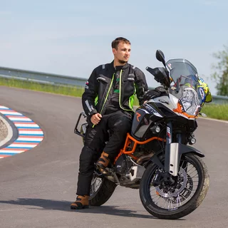 Kurtka motocyklowa męska W-TEC Gelnair EVO - Czarny-fluo