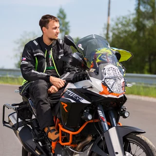 Kurtka dla motocyklistów W-TEC Gelnair - Czarno-zielony