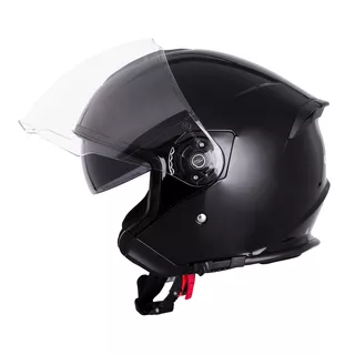 Kask motocyklowy otwarty W-TEC V586 NV z blendą - Czarny