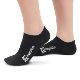 Skarpetki bambusowe do kostki stopki inSPORTline Silvatic Ankle AG+ antybakteryjne - 3 pary - Czarny