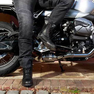 Męskie spodnie jeansy motocyklowe W-TEC Oliver - Niebieski