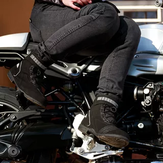 Buty motocyklowe W-TEC Sixtreet - Czarno-zielony
