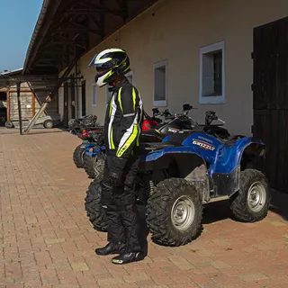 Rękawice motocyklowe skórzane W-TEC Eicman - Czarny