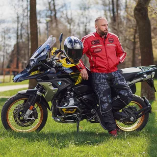 Męska kurtka motocyklowa W-TEC Patriot Red - Czerwony