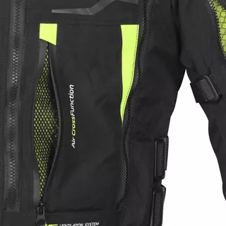 Męska kurtka motocyklowa W-TEC Aircross - Czarno-złoty