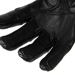 Klasyczne rękawice motocyklowe W-TEC Classic - Jawa czarna z czerwono-białym paskiem