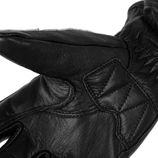 Klasyczne rękawice motocyklowe W-TEC Classic - Jawa czarna z czerwono-białym paskiem