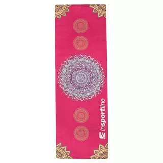Profesjonalna Mata do jogi inSPORTline Sunshine zamszowa 183x61cm - Beżowy