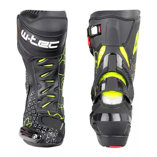 Męskie buty motocyklowe W-TEC Reaper - Czarno-zielony