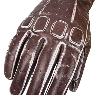 Skórzane rękawice motocyklowe W-TEC Rifteur - Czarny