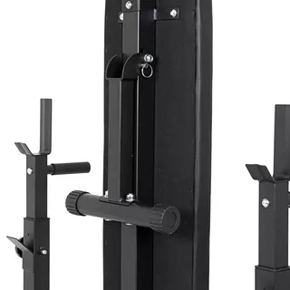 Ławka ze stojakiem, gryfami i obciążeniami inSPORTline CEM 180+40 cm/30 mm 5-105kg