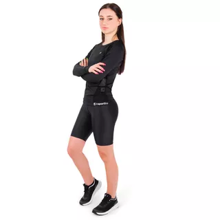 Koszulka damska fitness z długim rękawem longsleeve inSPORTline T-Long - Czarny