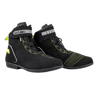 Buty motocyklowe W-TEC Sixtreet - Czarno-zielony - Czarno-zielony