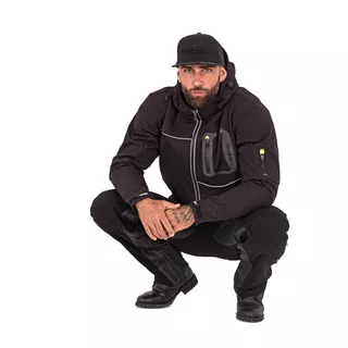 Męskie spodnie motocyklowe W-TEC Raggan - Czarny