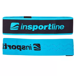 Solidna opaska, taśma oporowa fitness inSPORTline Hiplop M 66x7 cm / 16 kg - Różowy