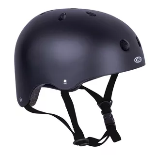 Kask na rower, rolki, deskorolkę, fiszkę WORKER Rivaly - czarny pasek - Czarny