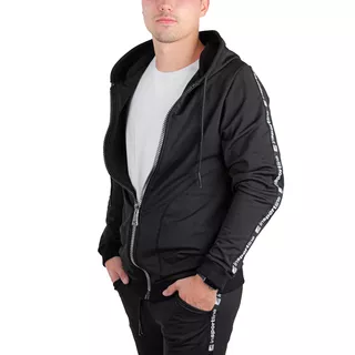 Męska bluza sportowa z kapturem inSPORTline Comfyhoodie Man - Czarny