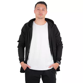 Męska bluza sportowa z kapturem inSPORTline Comfyhoodie Man - Czarny