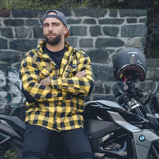 Koszula motocyklowa W-TEC Terchis - Żółty