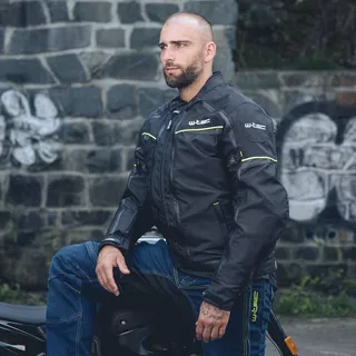 Kurtka motocyklowa W-TEC Progair - Czarny-fluo