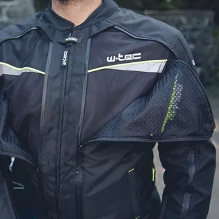 Kurtka motocyklowa W-TEC Progair - Czarny-fluo
