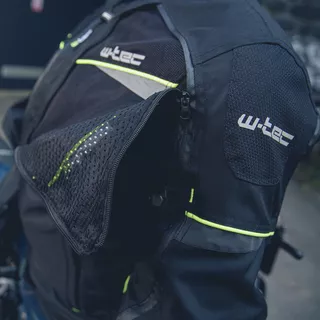 Kurtka motocyklowa W-TEC Progair - Czarny-fluo